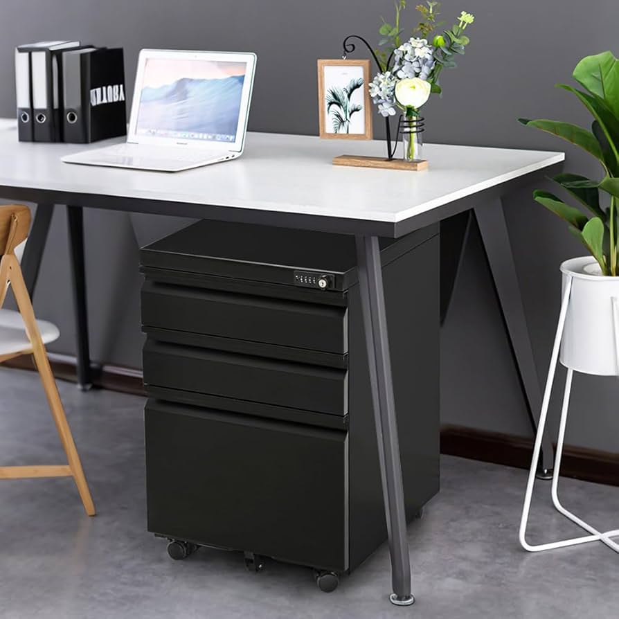 事務机　三段ワーキングテーブル　四隅ローラー搭載　移動式　70×120×60cm Amazon.co.jp: OFFICE OASIS 法人専用 オフィスワゴン デスク